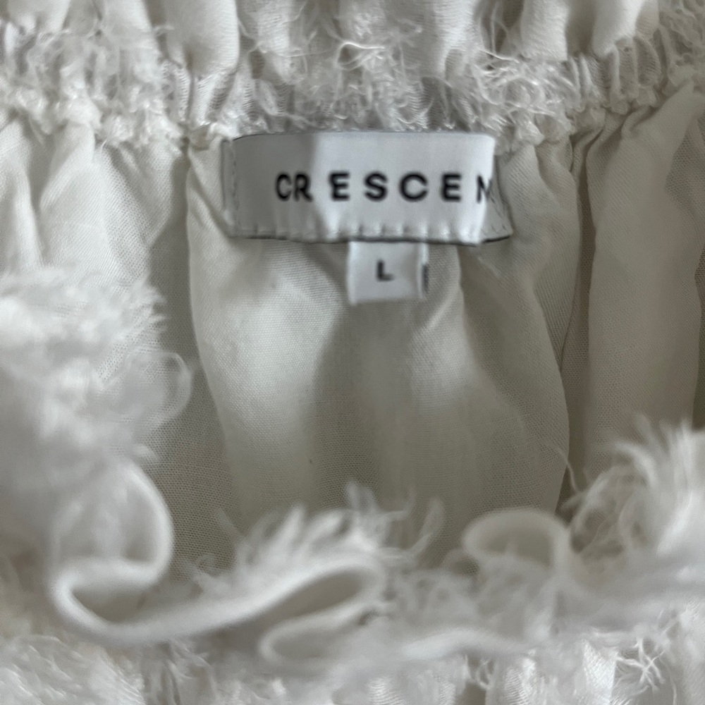 Crescent White Textured Blouse - Picture 2 of 7
